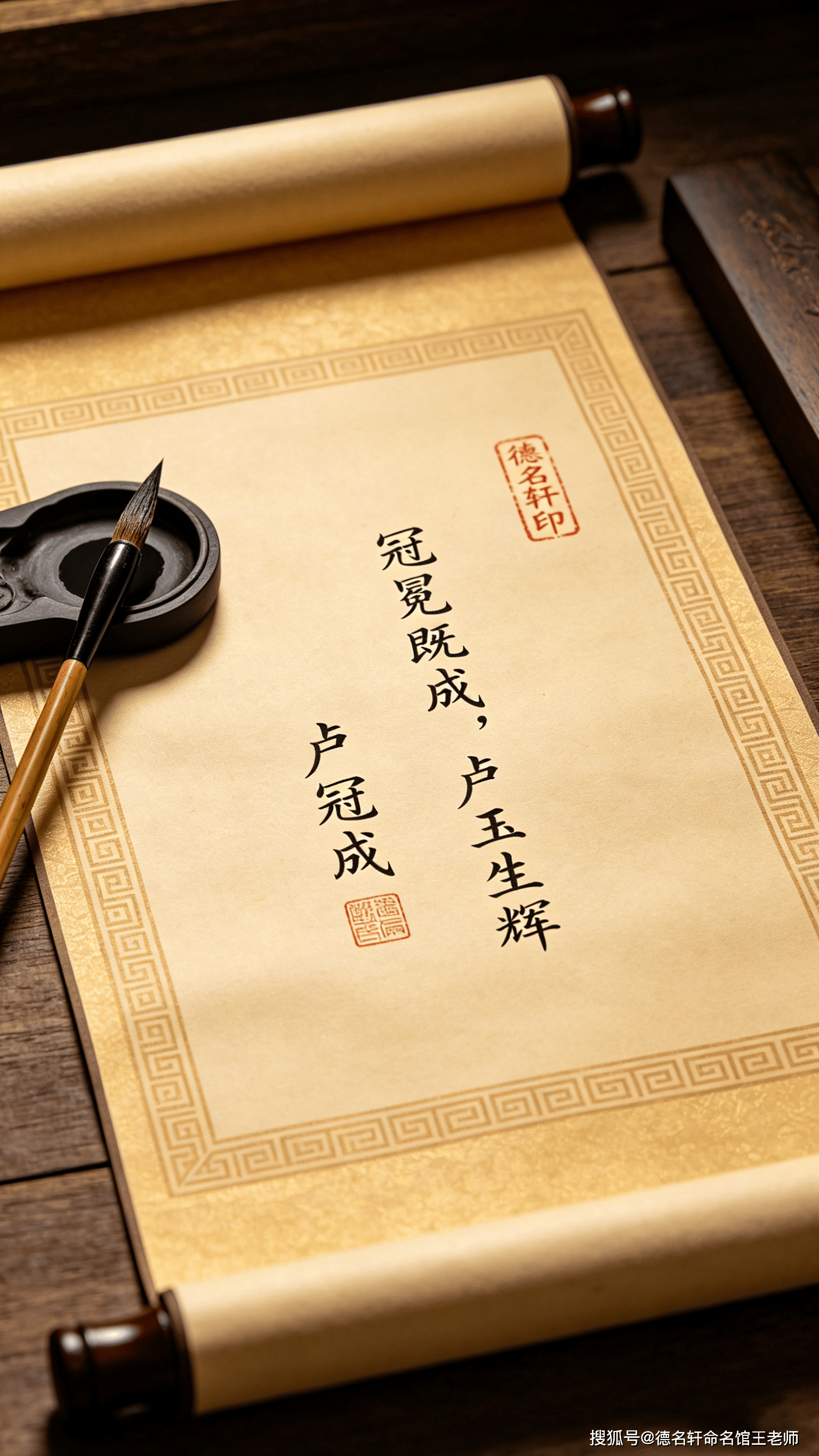 原創2026年寶寶起名案例 盧冠澄：冠冕澄澈，盧玉生輝