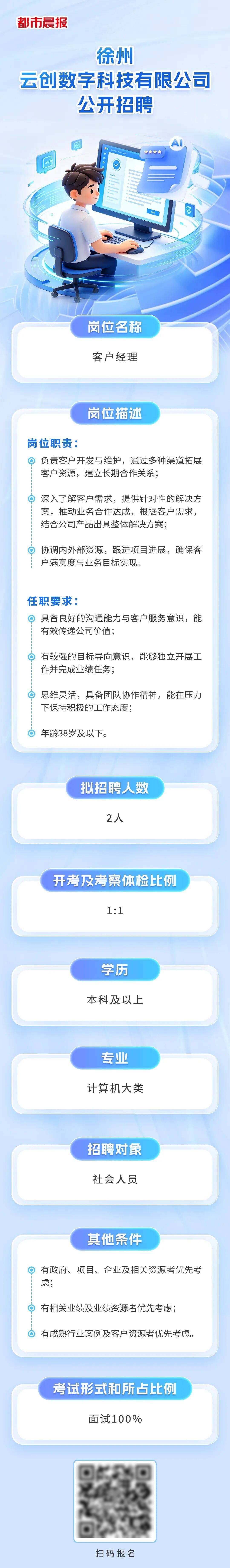 公 開 招 聘！