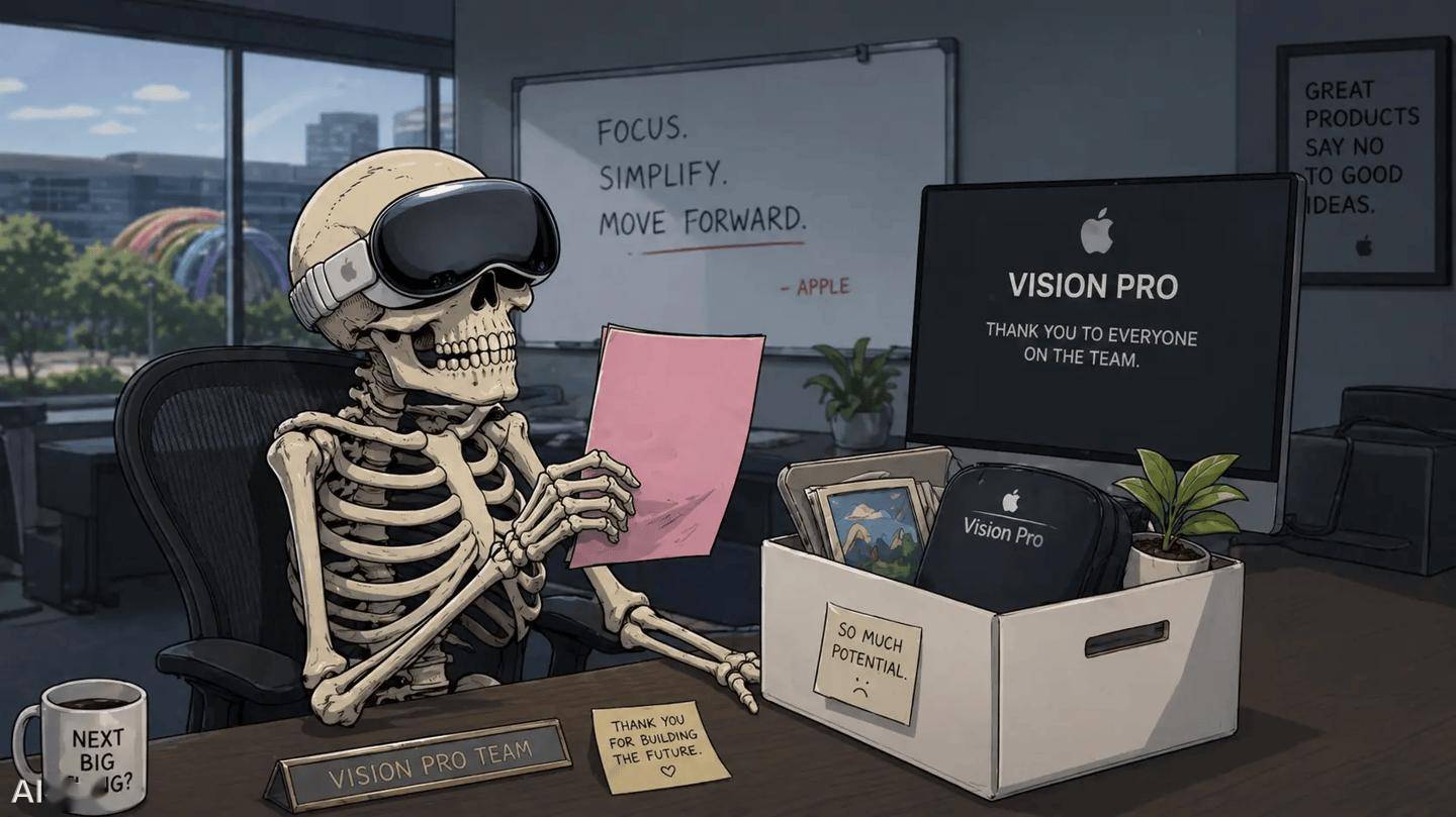 訊息稱蘋果已擱置研發Vision Pro，重心轉向Siri和AI眼鏡