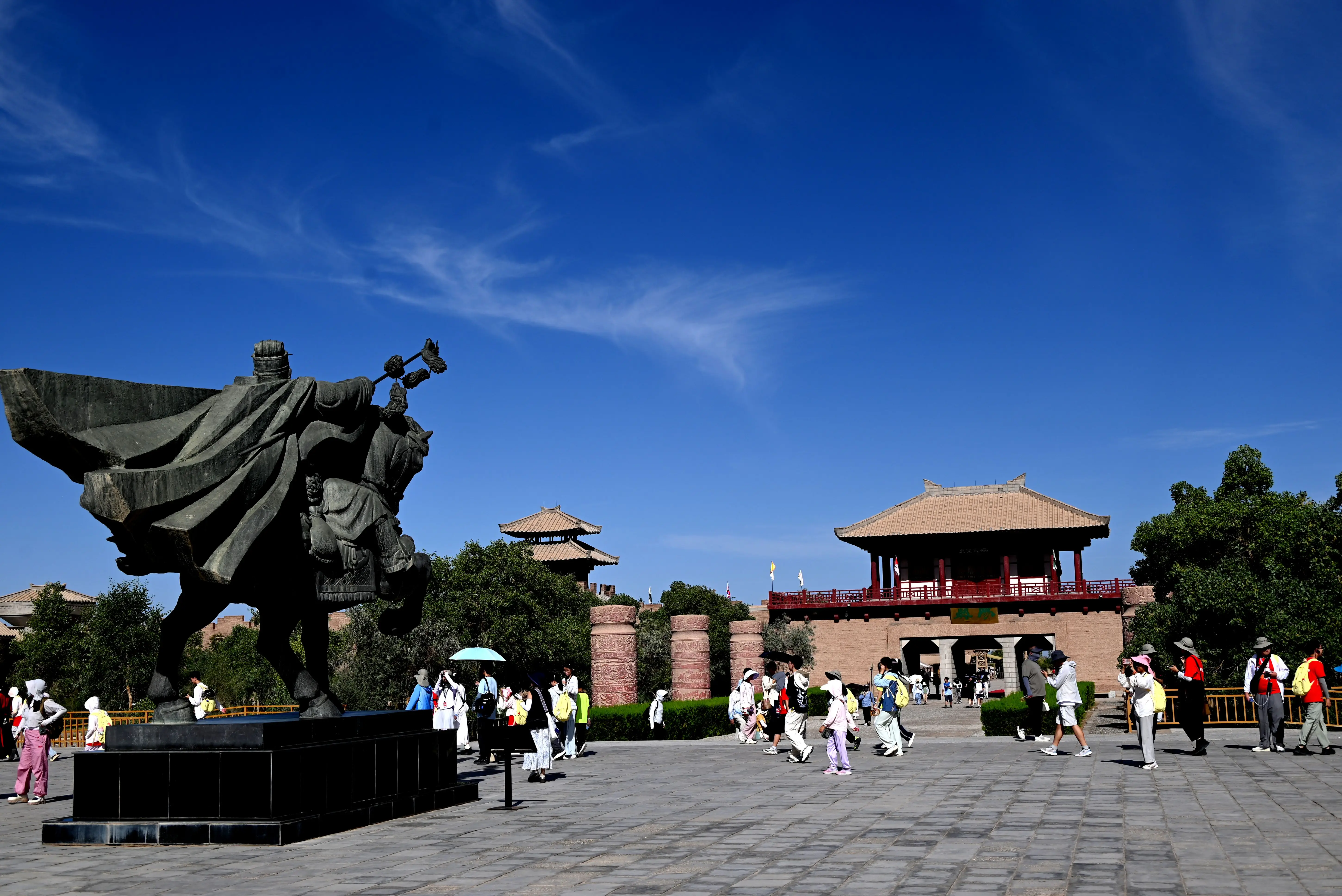 甘肅敦煌：暑期旅遊人氣旺#