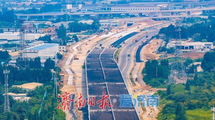 40公里東西向快速大通道成形！濟南工業北路東延提速建設