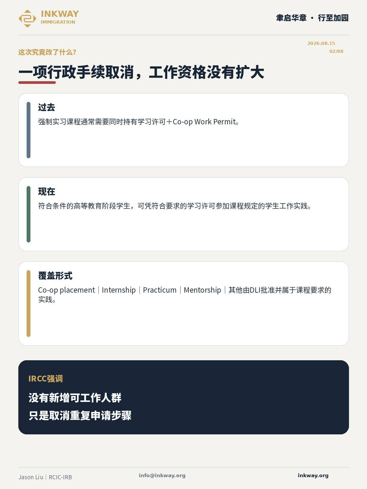 加拿大留學生實習新規