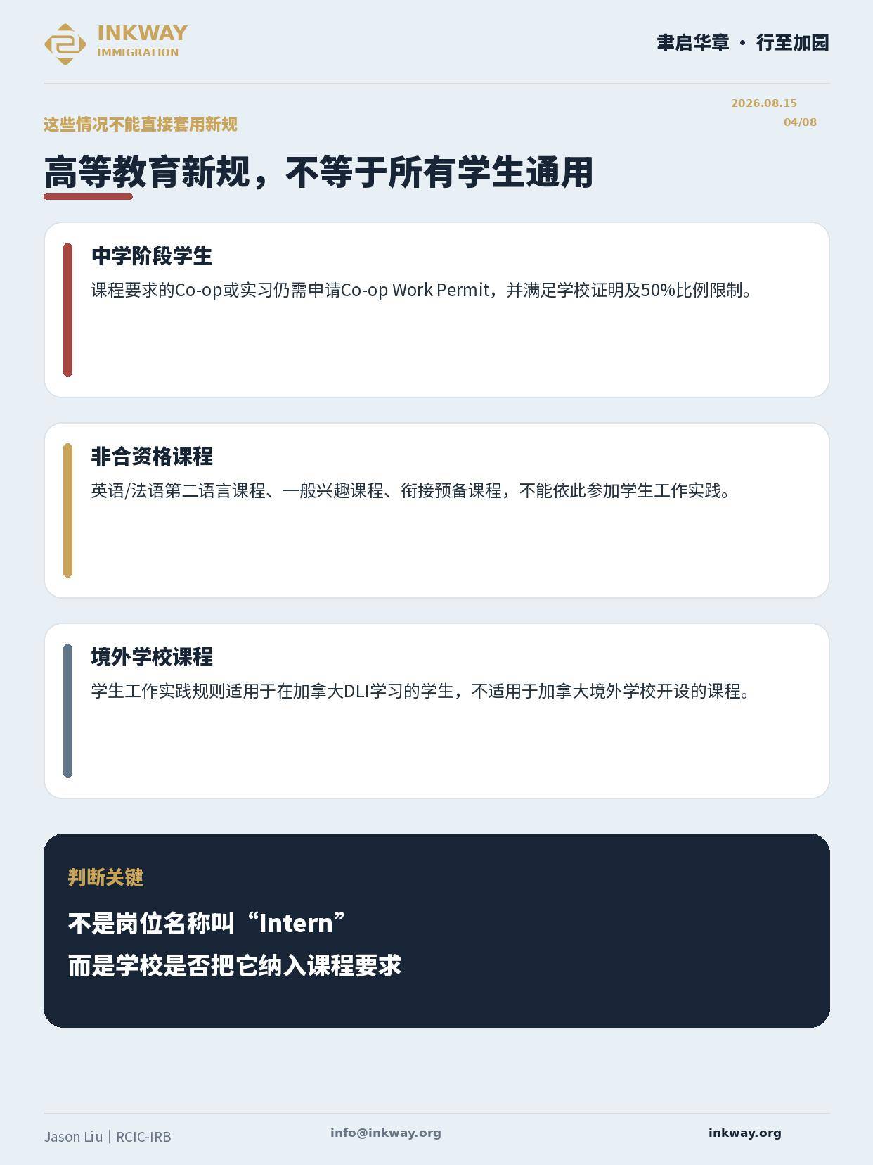 加拿大留學生實習新規
