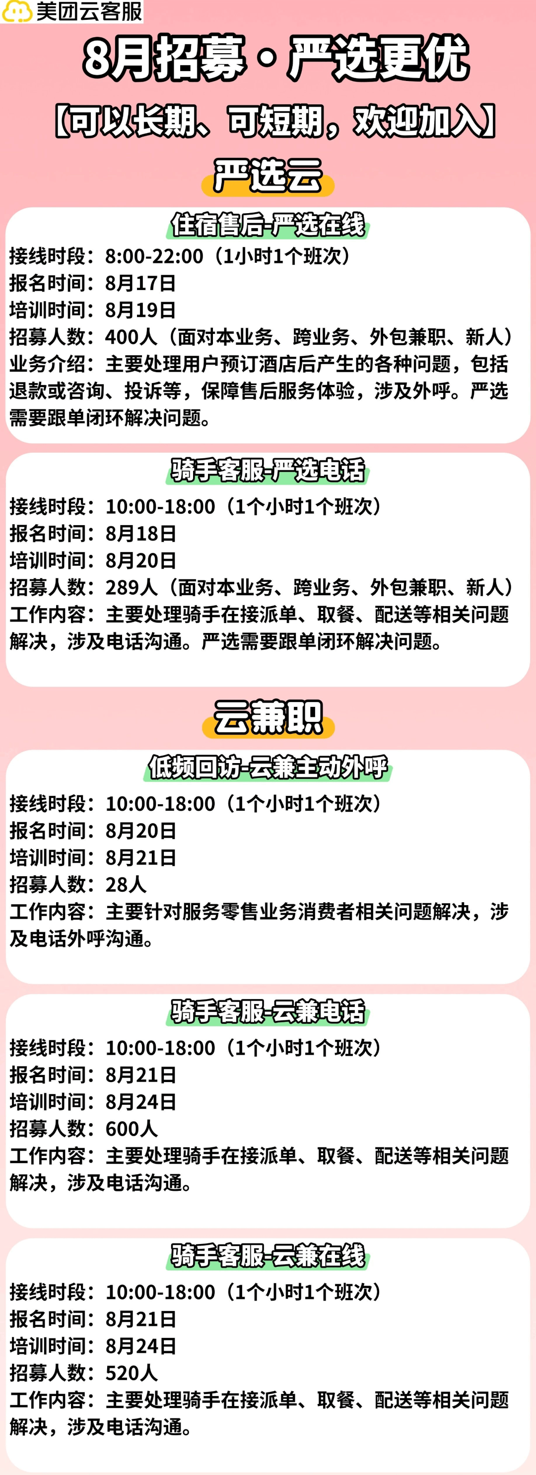 部分時薪25-60元！深圳兼職招聘彙總來了！