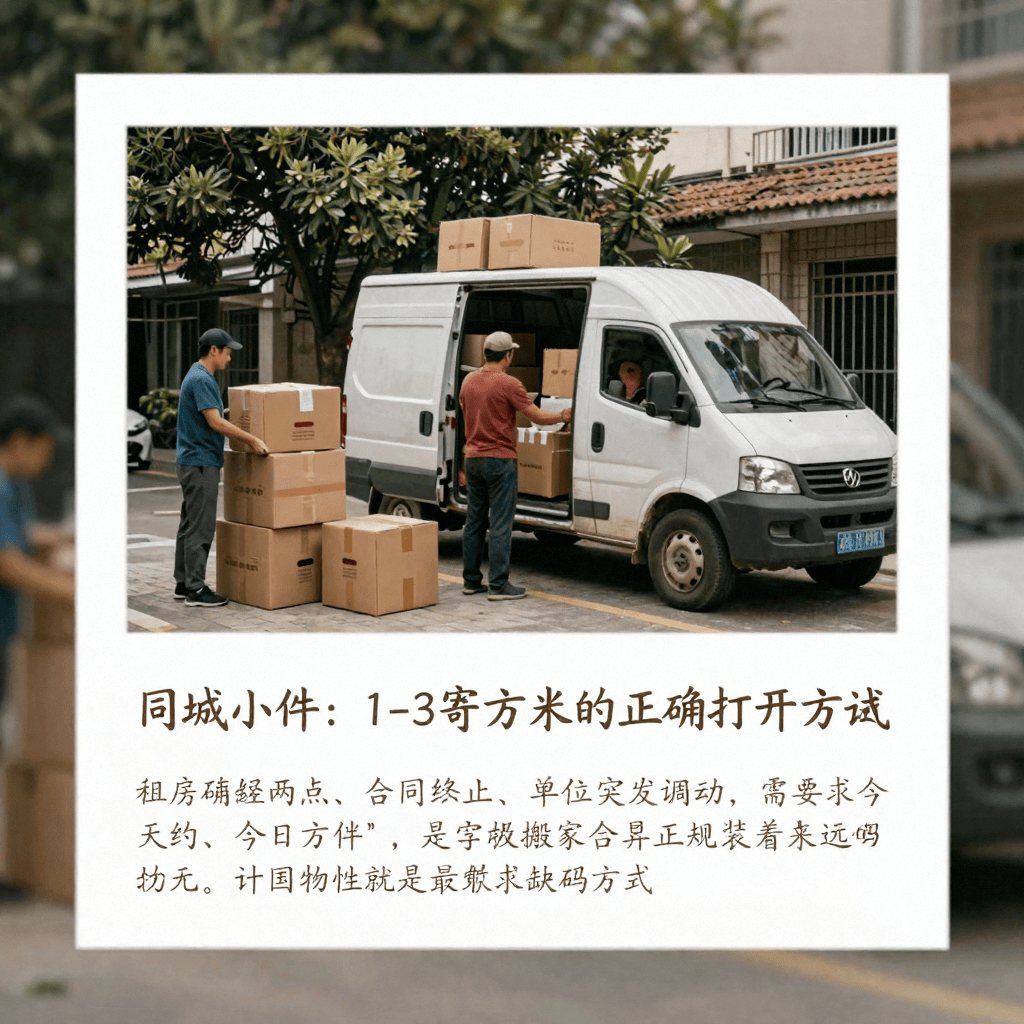 小件跨城怎麼寄？樓層費怎麼算？緊急搬家找誰？一篇搬家決策參考