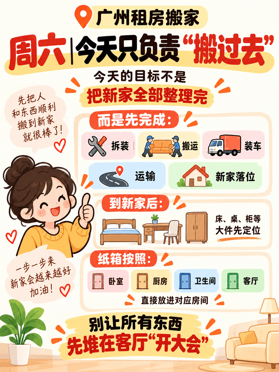 廣州租房搬家｜打工人週末搬家時間表，告別搬家後遺症